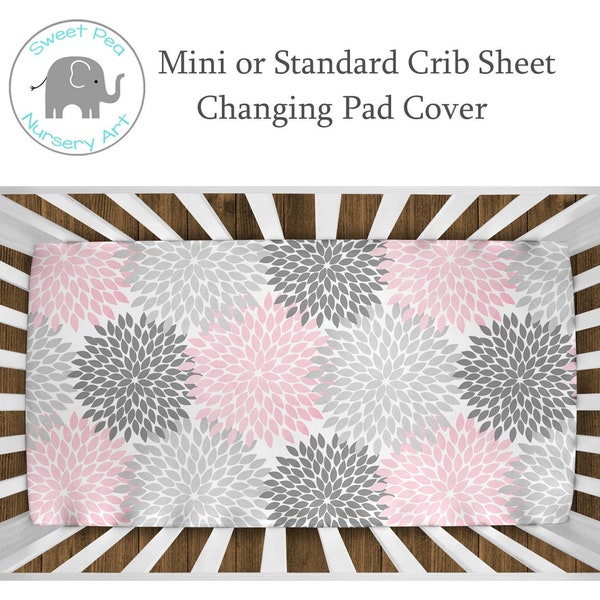 Pink Gray Bedding Etsy