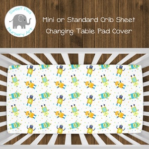 Robot crib sheets new arrivals
