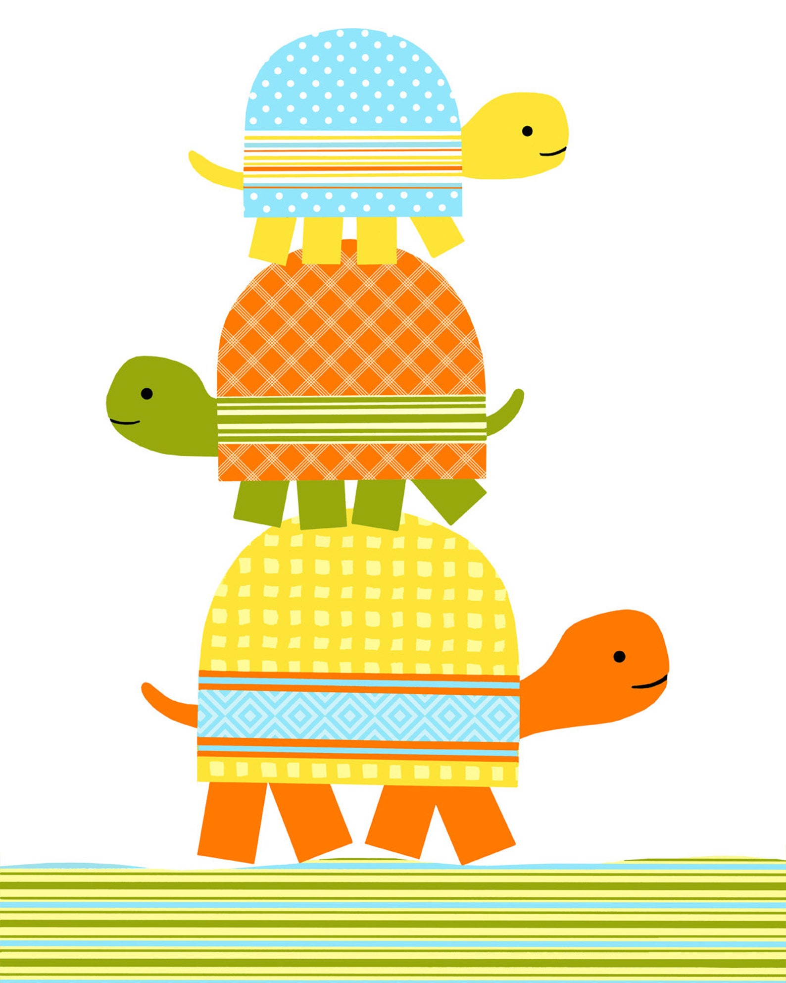 Nursery Wall Art Gender Neutral Room Decor Turtle Giraffe Etsy