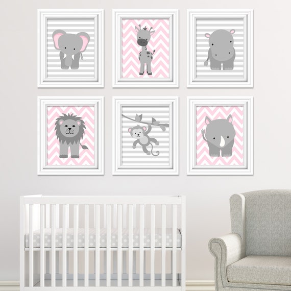 baby girl safari nursery