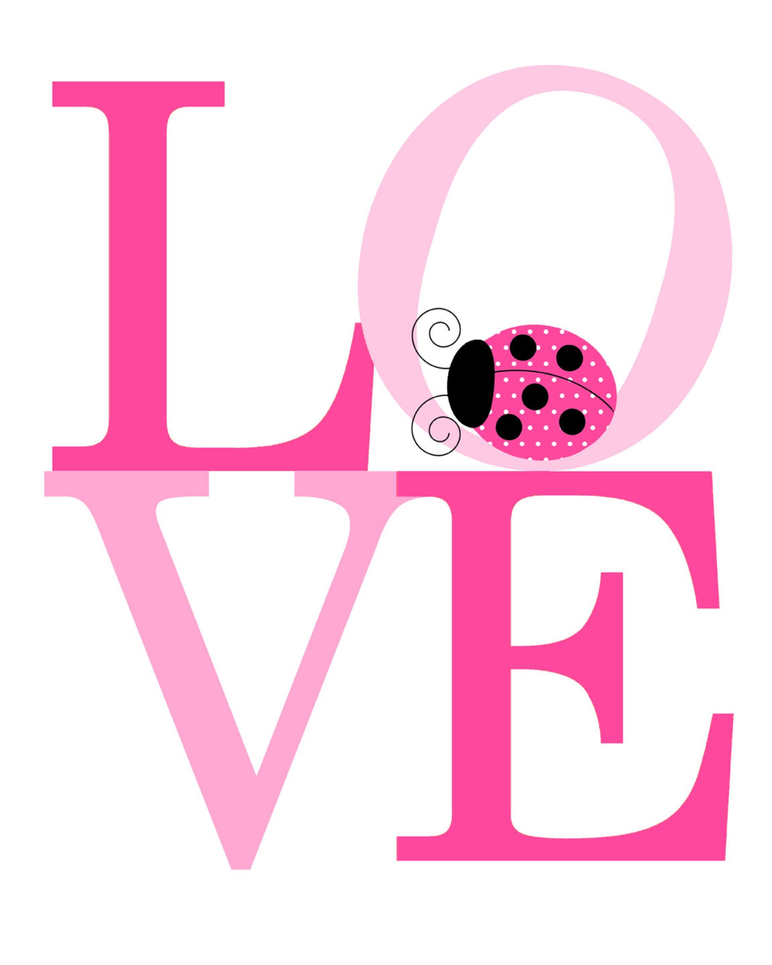 Ladybug Nursery Art Girl Nursery Decor Baby Girl Ladybug Etsy