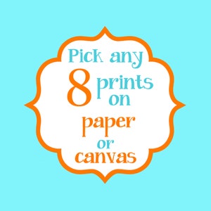 Choose 8 Prints, Mix and Match, Nursery Wall Art, Baby Room Decor, Baby Boy Decor, Baby Girl Decor, Custom Nursery Art, Nursery Wall Decor
