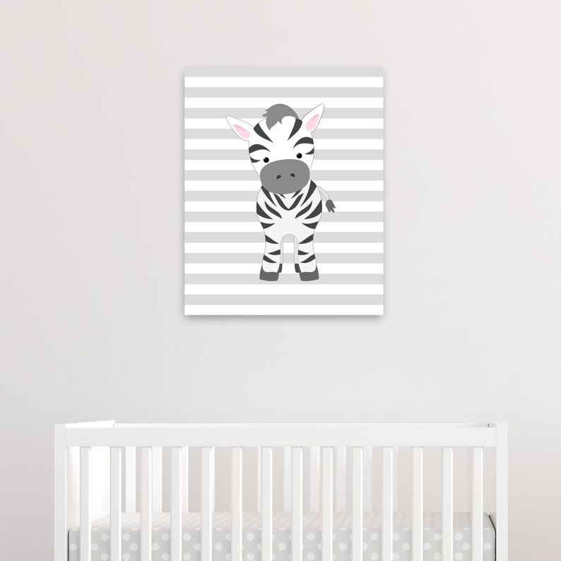 Zebra Nursery Art Nursery Wall Art Safari Nursery Decor Etsy