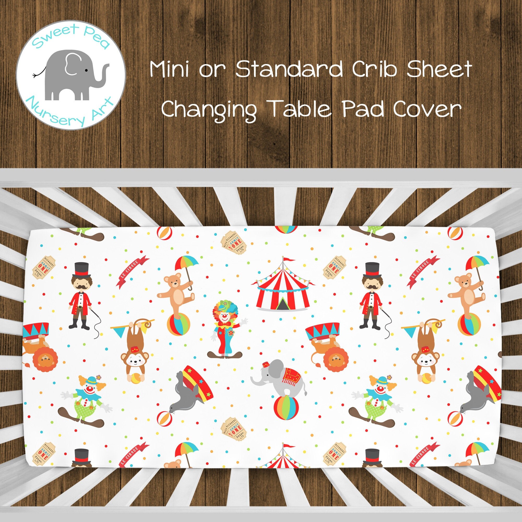 Circus crib bedding online