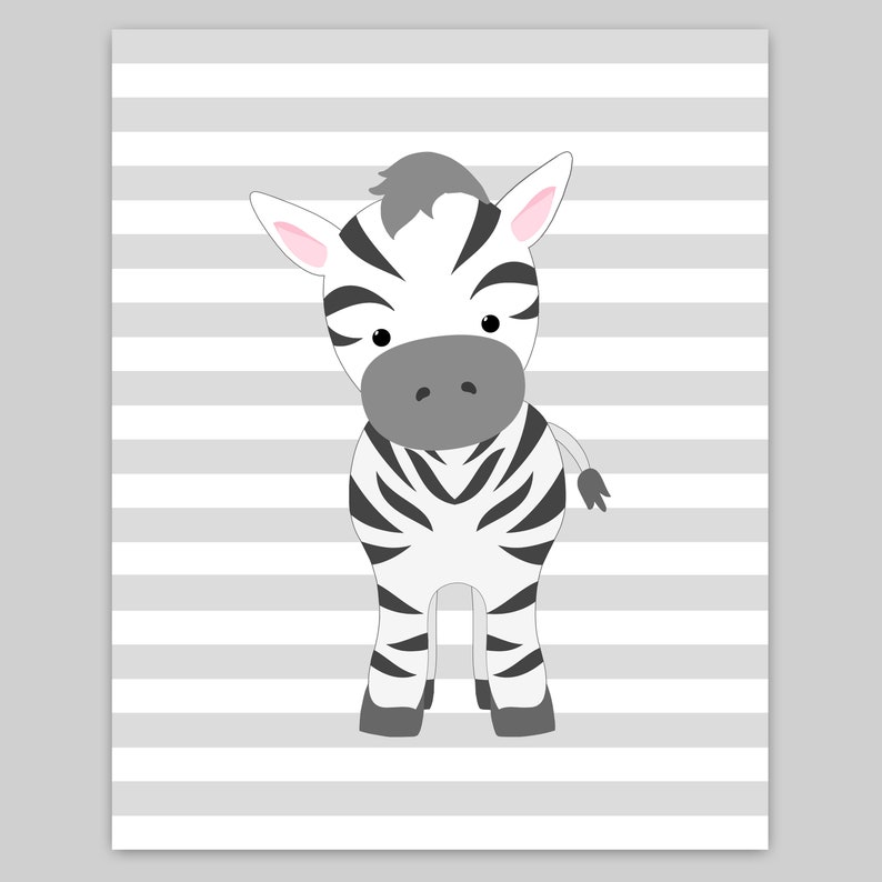 Zebra Nursery Art Nursery Wall Art Safari Nursery Decor Etsy