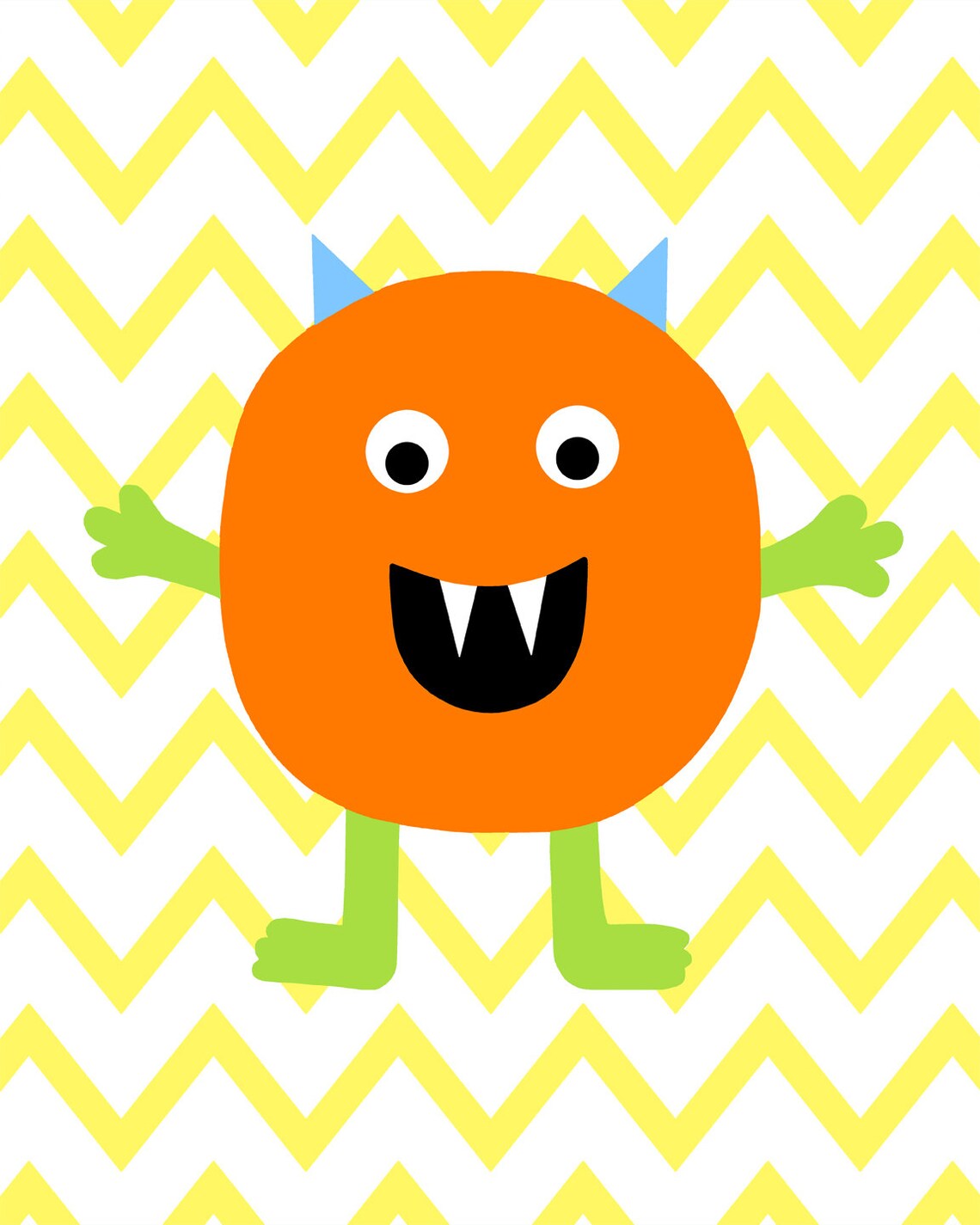 Monster Nursery Decor Monster Wall Art Monster Kids Decor Etsy
