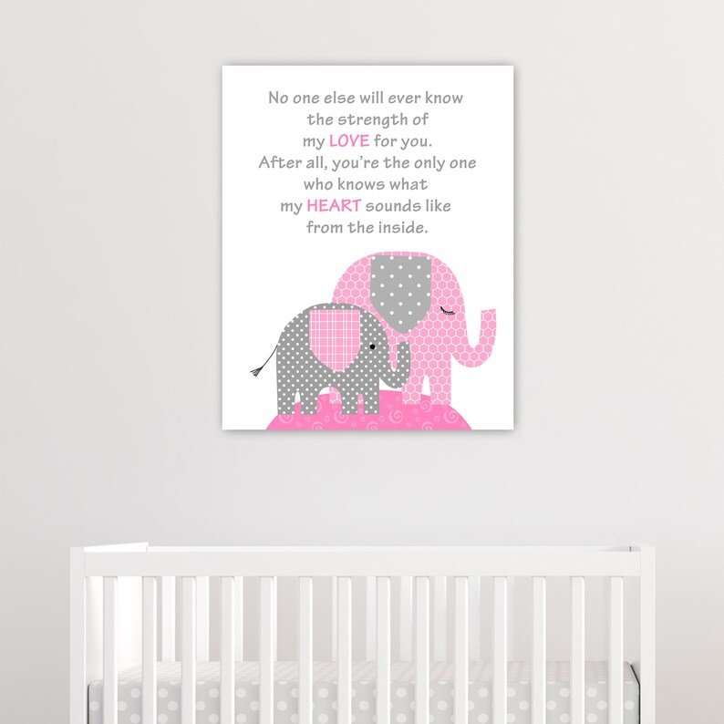 No One Else Will Ever Know Poem Nursery Art Elephant Nursery Etsy
