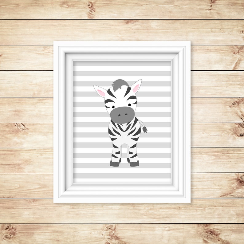 Zebra Nursery Art Nursery Wall Art Safari Nursery Decor Etsy
