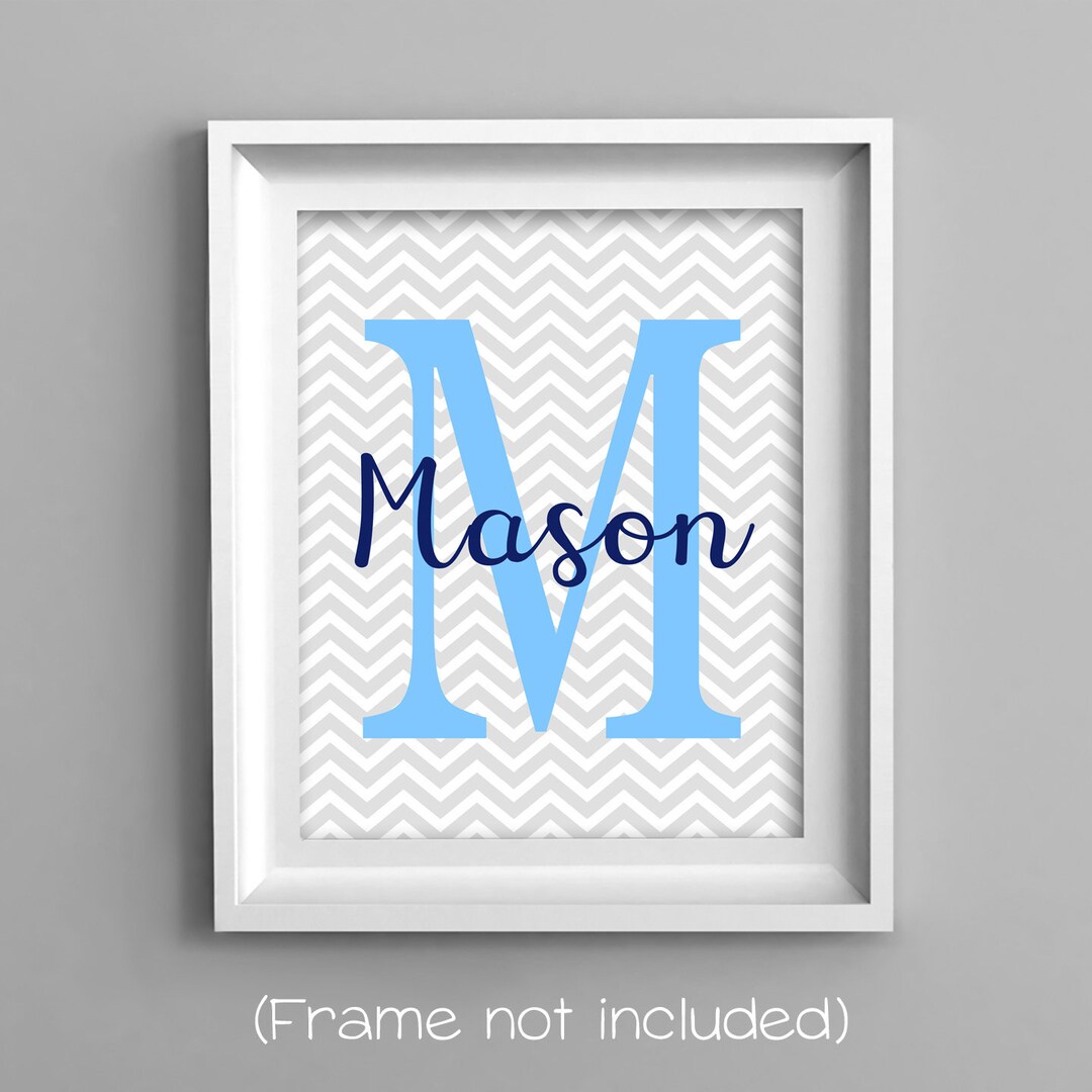 Boy Monogram Printable