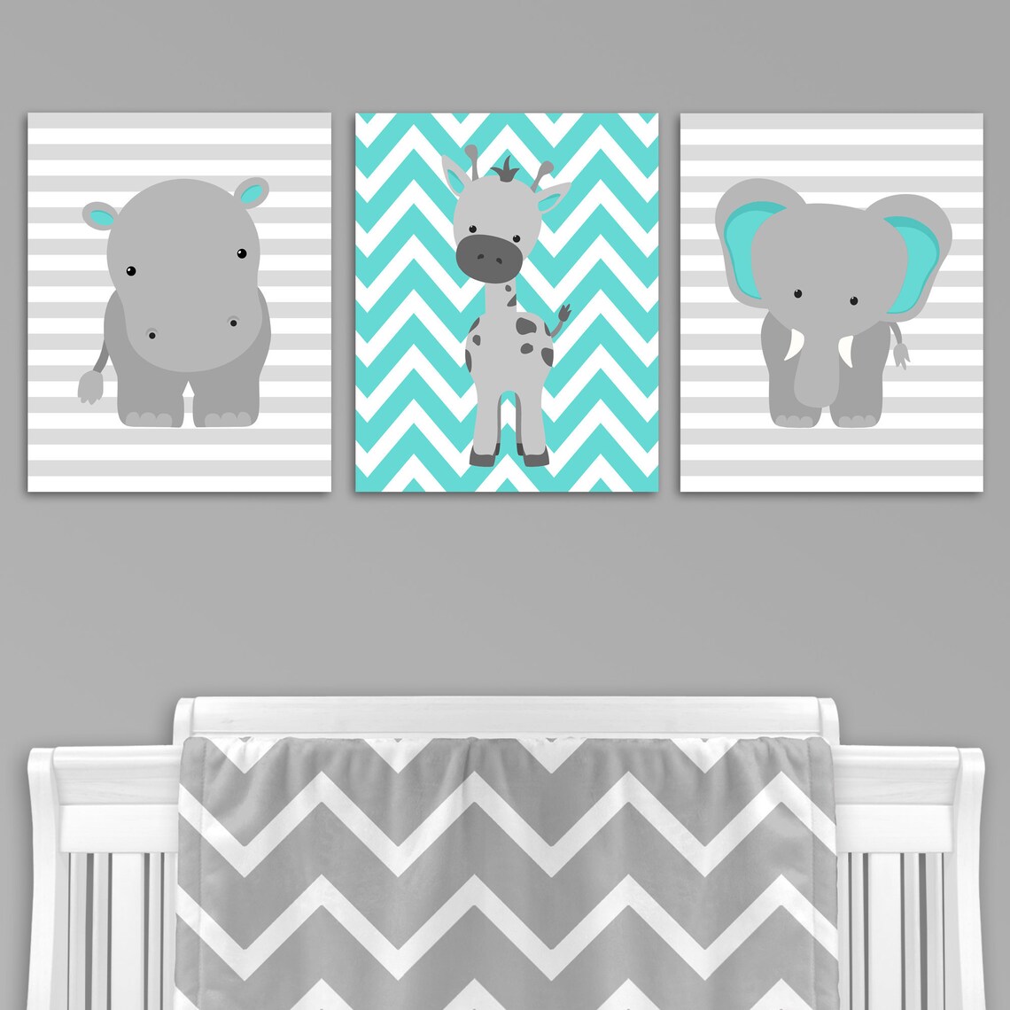 Zoo Nursery Decor Zoo Baby Room Jungle Wall Art Baby Art Etsy