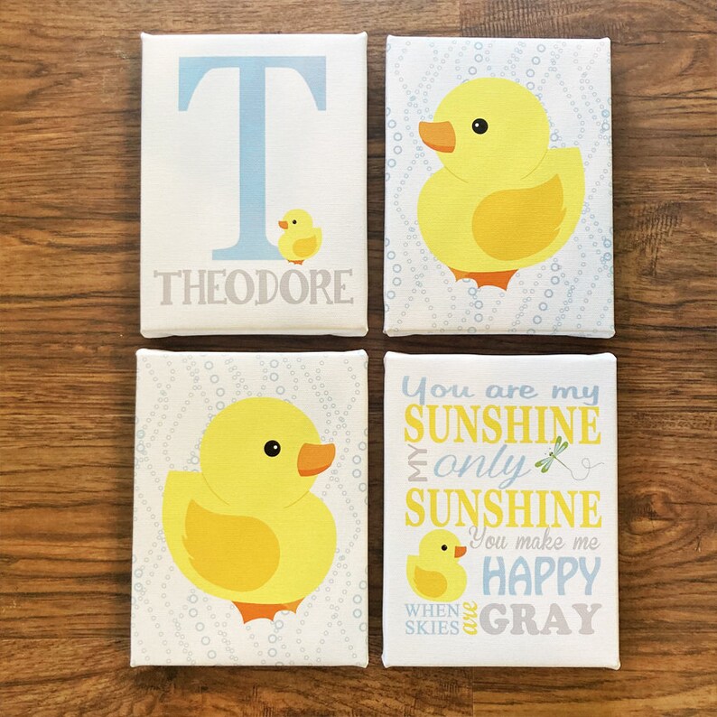 Duck Nursery Decor Pond Baby Decor Gender Neutral Duck Etsy