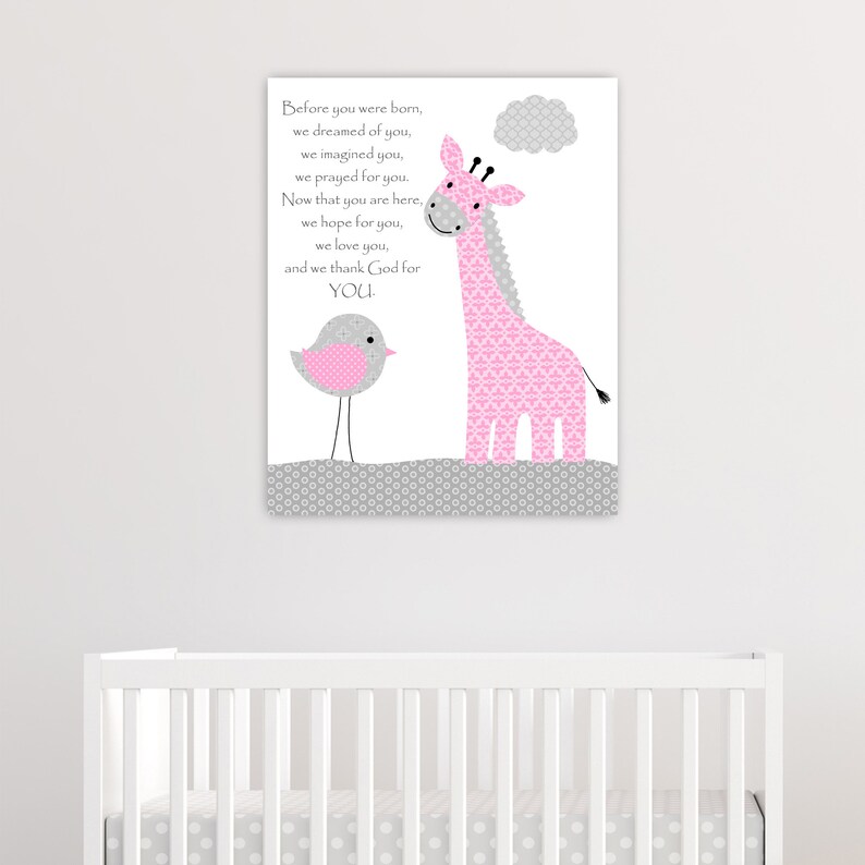 Nursery Art Giraffe Baby Decor Baby Room Decor Giraffe Etsy