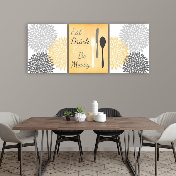 Yellow Kitchen Decor Etsy