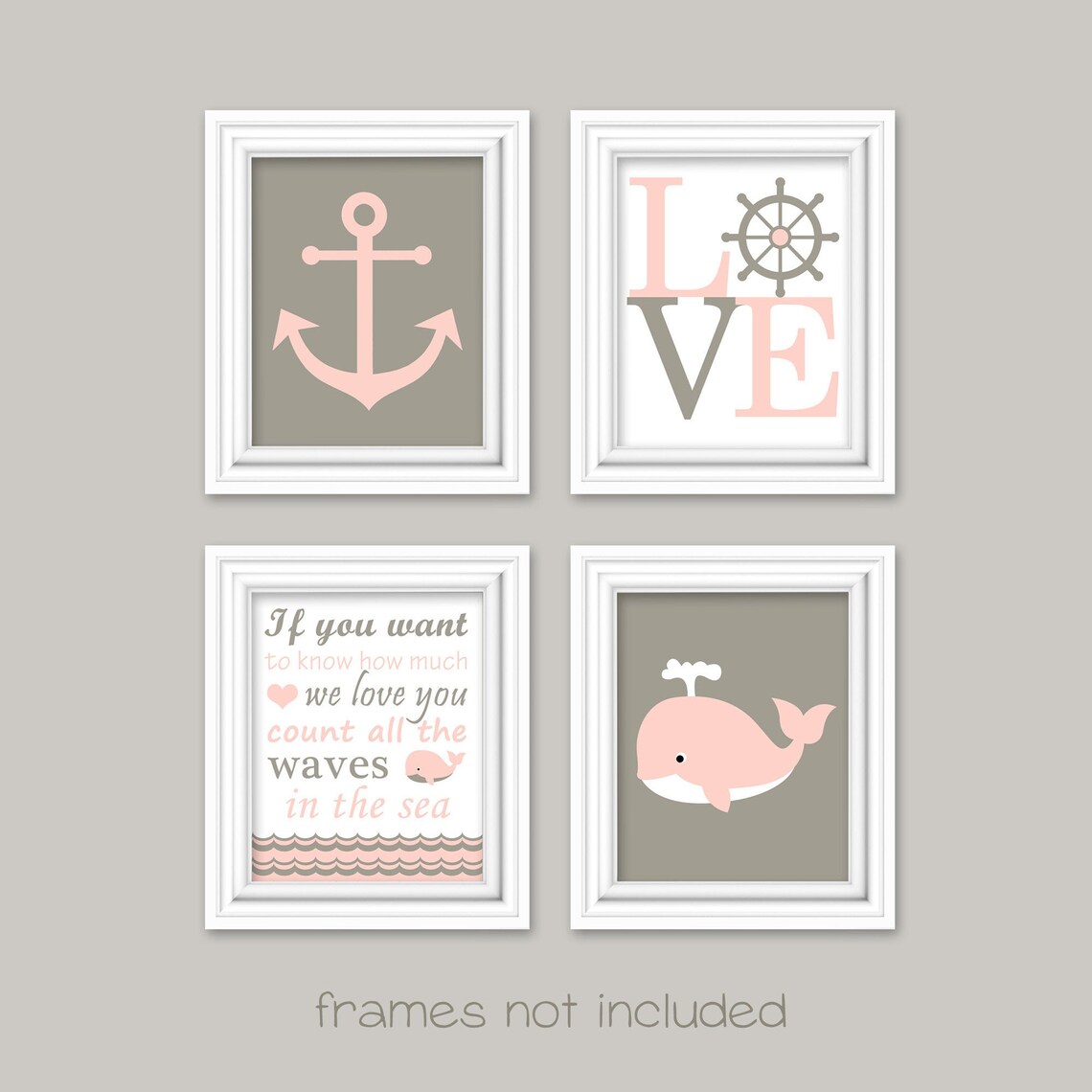 Nautical Nursery Girl Nautical Room Baby Girl Ocean Decor Etsy