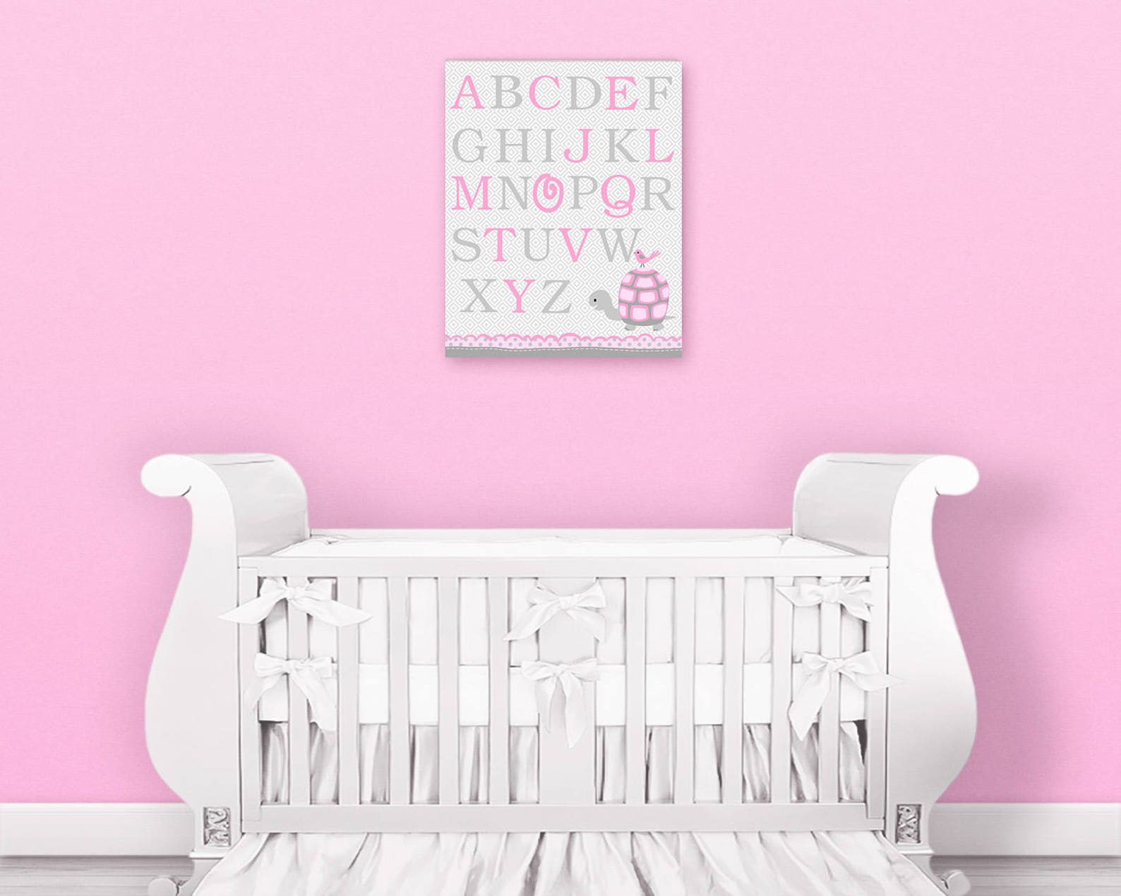 Alphabet Nursery Art Alphabet Decor Nursery Wall Art | Etsy