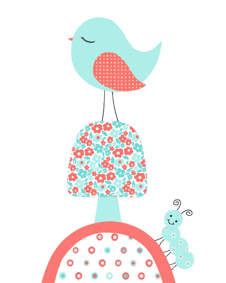 Nursery Wall Art Bird Nursery Prints Nursery Art Prints Etsy