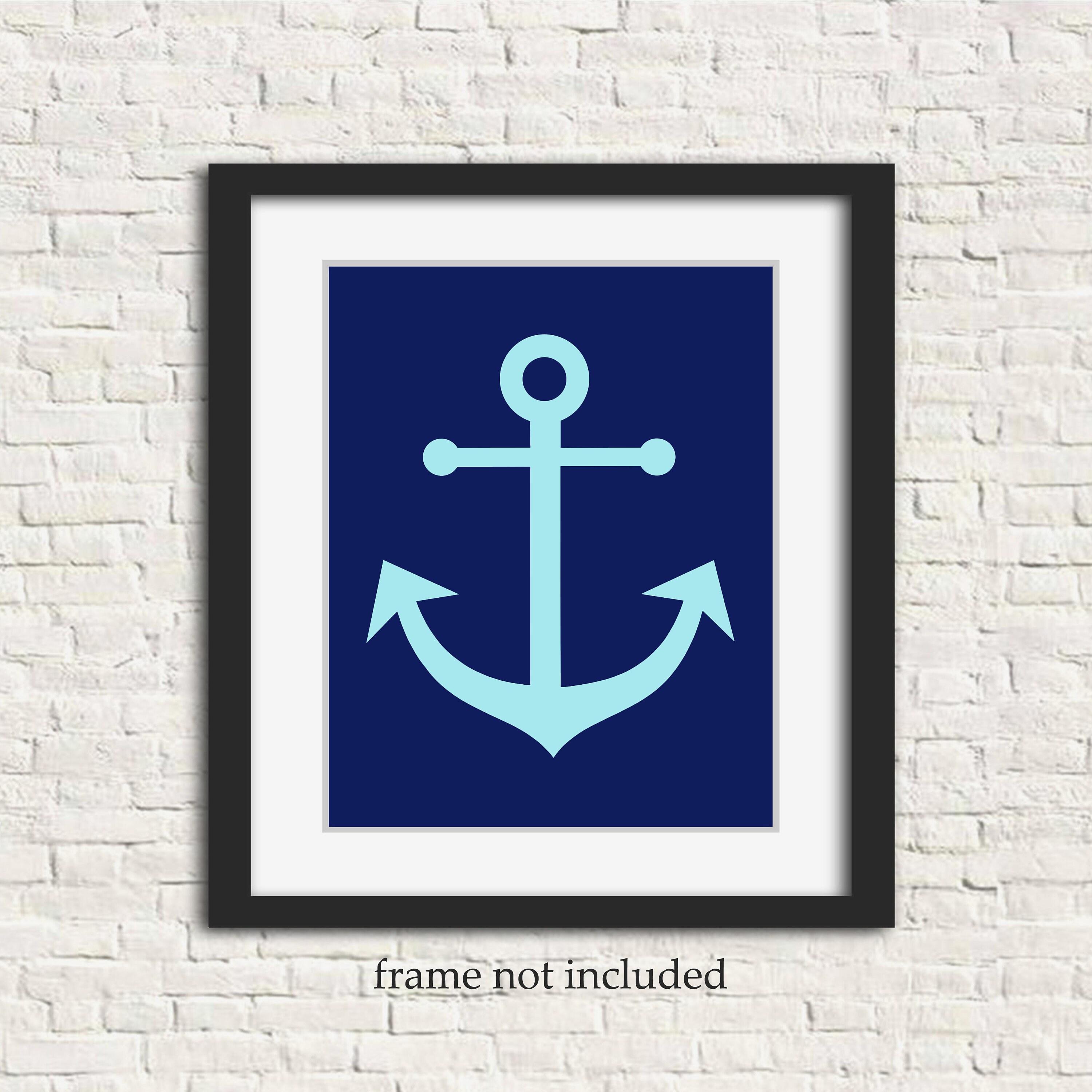 Anchor Nursery Art Nautical Nursery Decor Gender Neutral Etsy