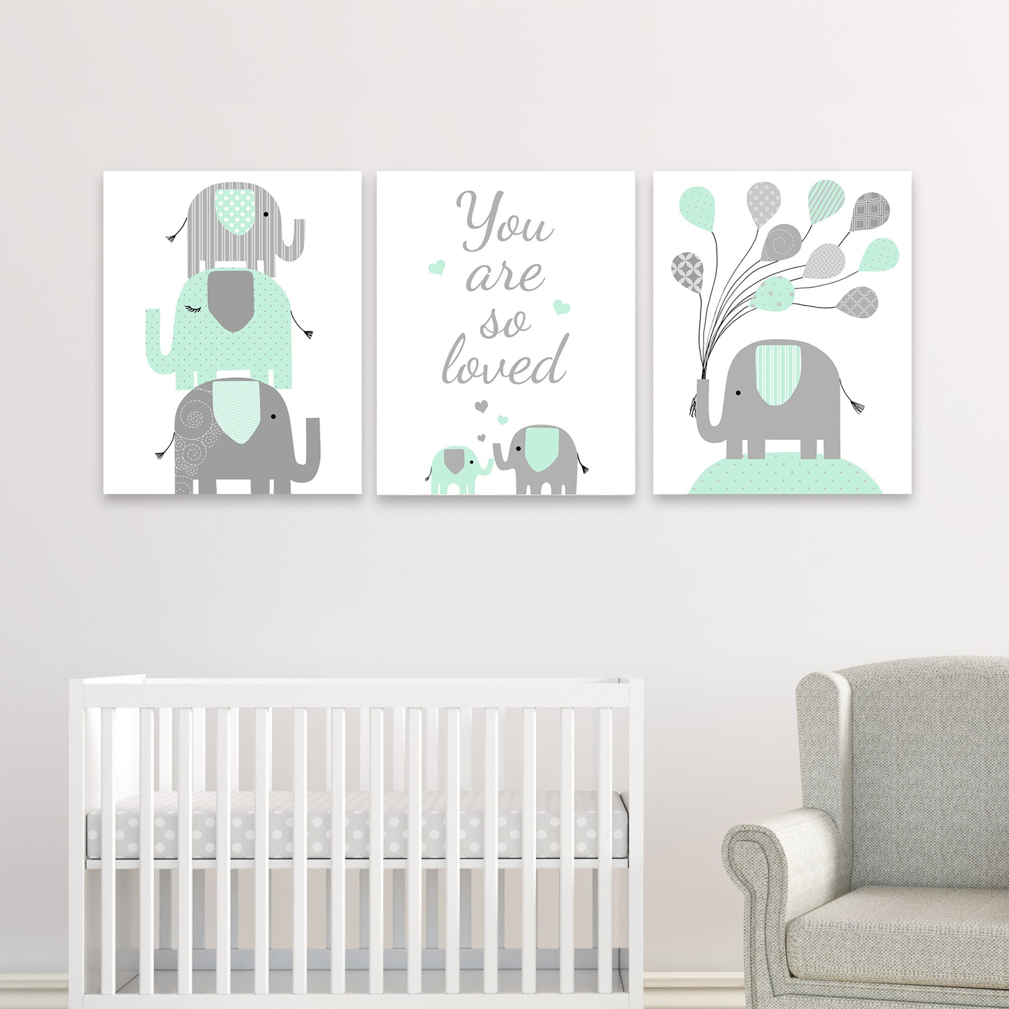 Elephant nursery wall art 2025