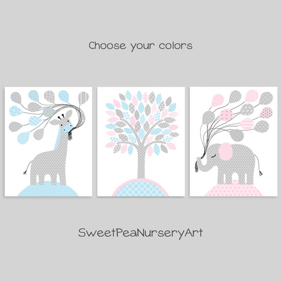 Twin Nursery Art Boy Girl Twins Blue And Pink Twin Room Etsy Twin Nursery Art Boy Girl Twins Blue And Pink Twin Room Etsy
