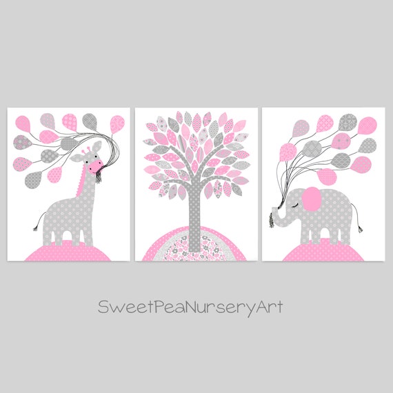 elephant nursery art