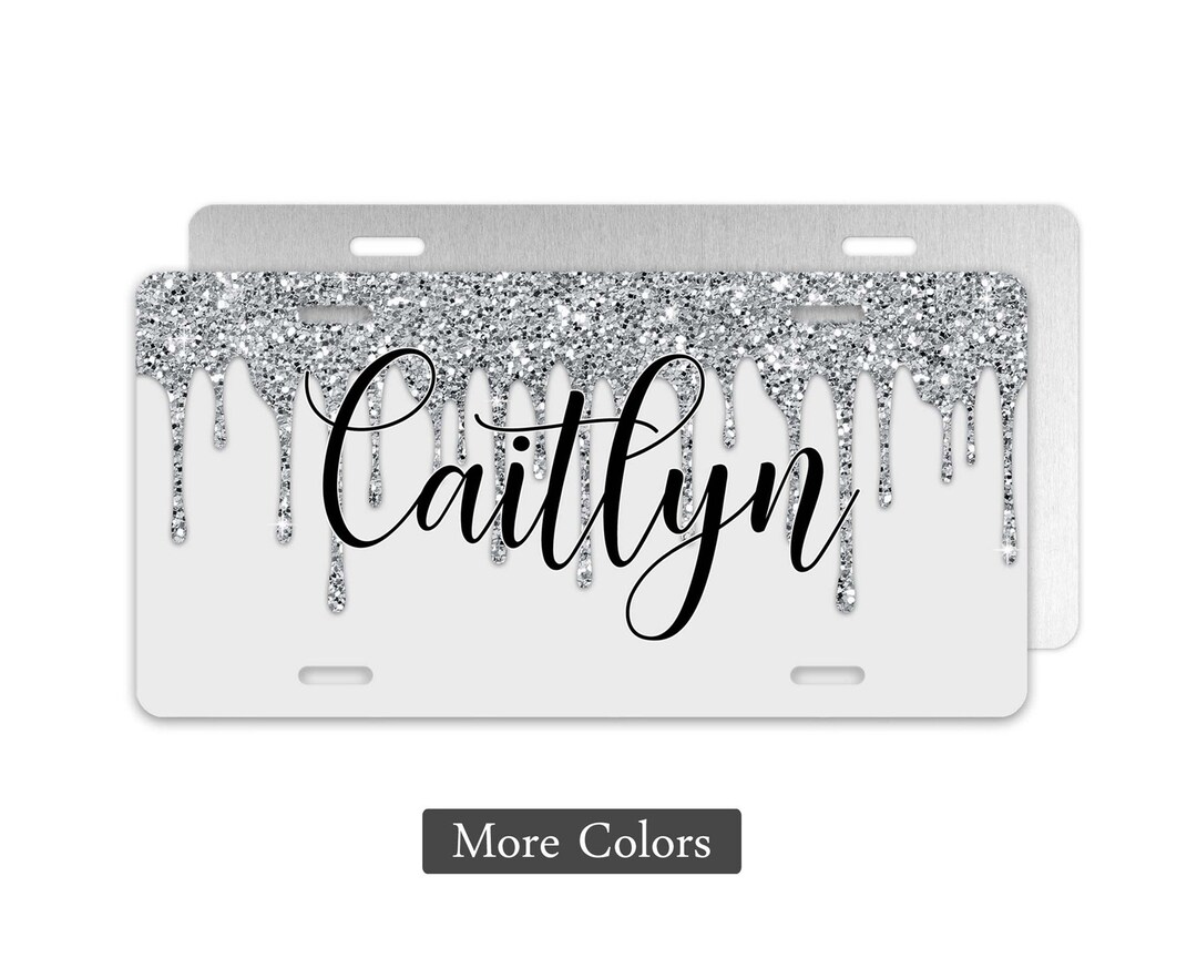 Rico Industries Georgia Bulldogs Glitter License Plate - 12"x6" Silver Laser-Cut Acrylic, Officially Licensed Fan Tag For Car Or Wall