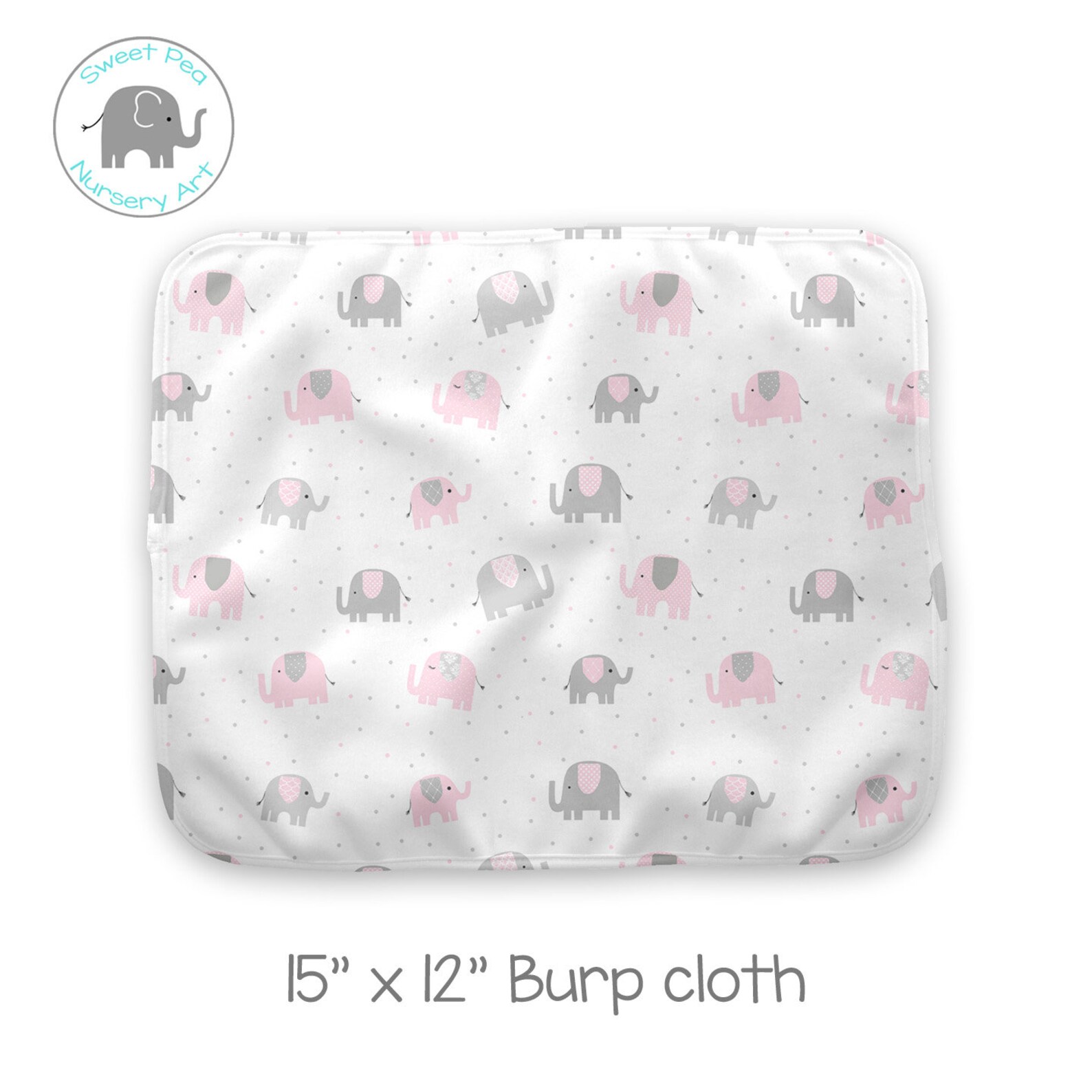 Elephant Baby Blanket Baby Girl Sherpa Blanket Minky Etsy