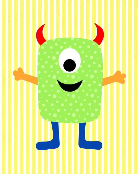 Monster Nursery Decor Colorful Nursery Baby Boy Decor Etsy