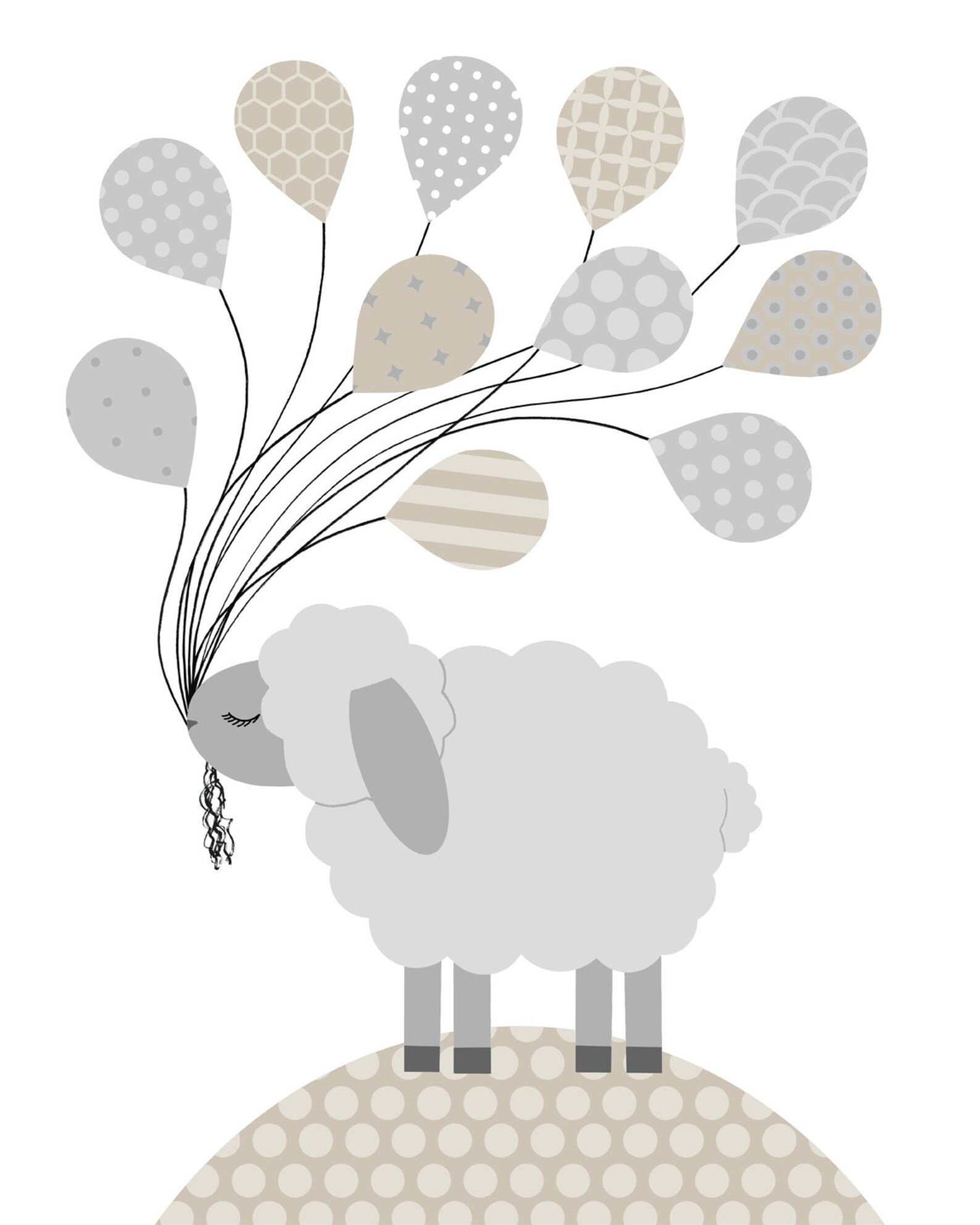 Lamb Nursery Decor Baby Sheep Wall Art Lamb Nursery Prints Etsy