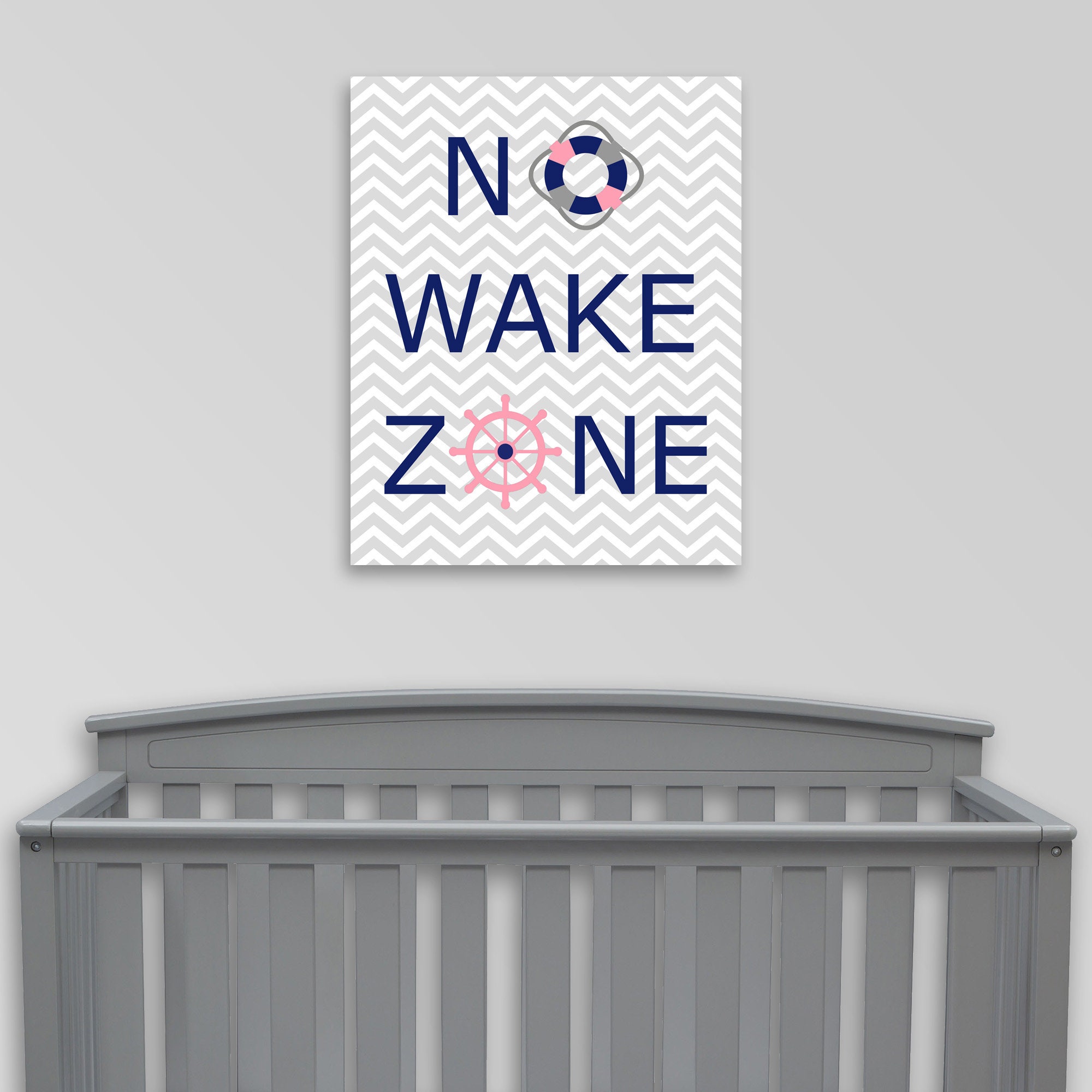 No Wake Zone Nursery Print Nautical Nursery Art Baby Decor Etsy