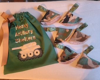 Heavy Artillery Shelters, army tank, peepee teepee, peepee covers, army baby, army boy, army baby gifts, tank baby gifts,