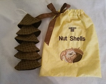 Lil tinkle tents, Baby Boy Peepee Covers, Nut shells, woodland characters, baby squirrel, woodland baby gifts, squirrel gifts, gag gifts,