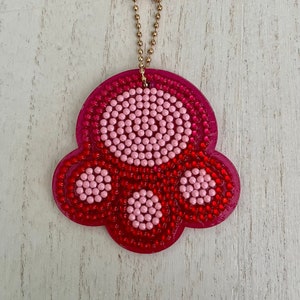 Pink Paw Keychain-Ornament