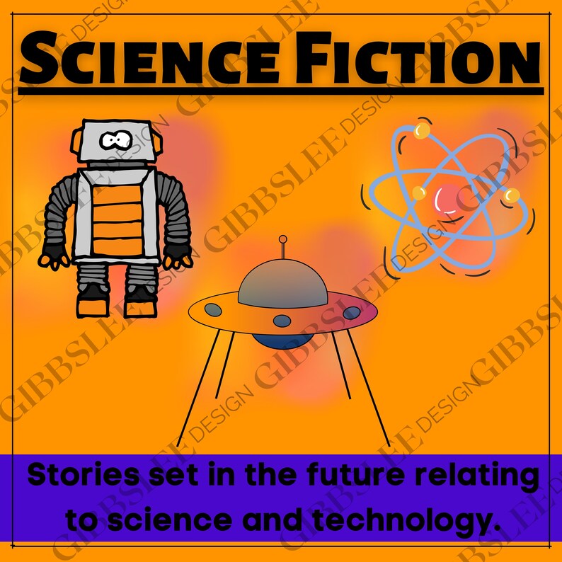 Science Fiction Genre Poster for Library, Classroom, Homeschool, Home ...