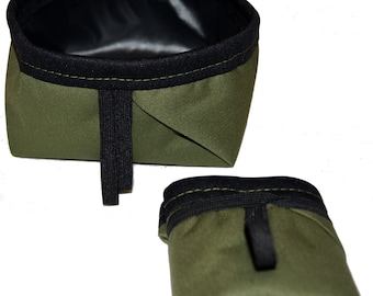 Waterproof Collapsible Dog Bowl: Pocket-Sized Travel Pet Bowl