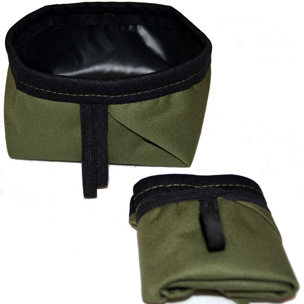 DOG BOWL - Best COLLAPSIBLE Dog Water Bowl; Fits in your Pocket - Jogging, Hiking, Camping;