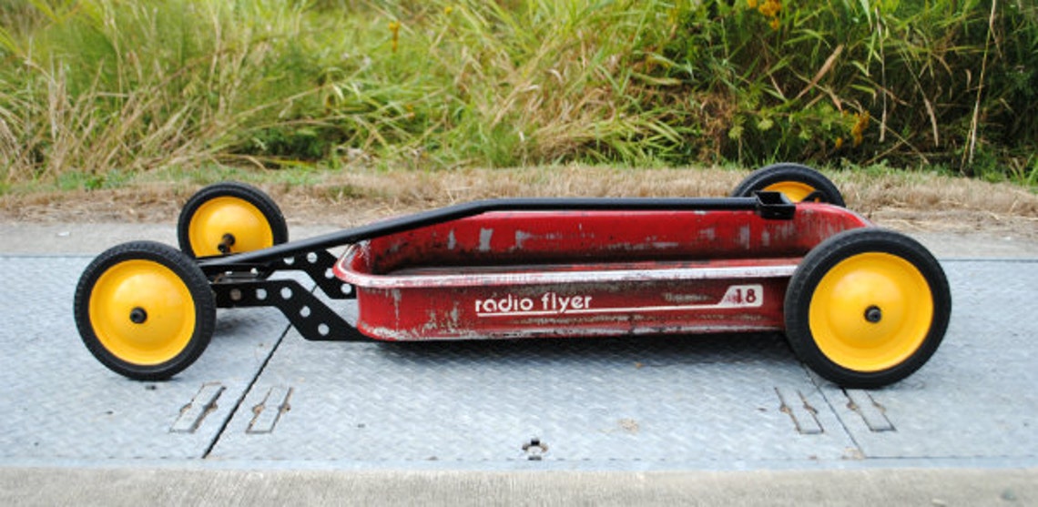 Low Rider Flyer Original OOAK Lowered Radio Flyer Wagon Art Etsy