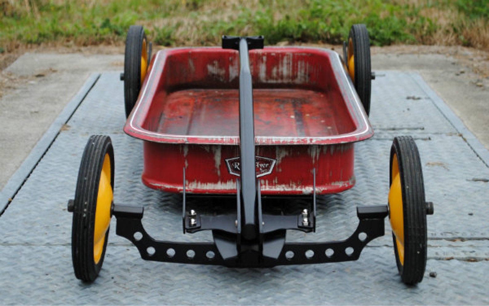 Low Rider Flyer Original OOAK Lowered Radio Flyer Wagon Art Etsy