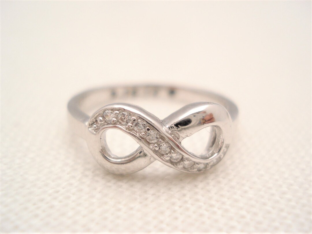 Custom Infinity Ring Sterling Silver Personalized Ring...custom Engravable Infinity Ring ...