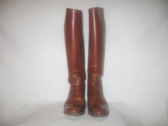 Bottes Cuir Vintage Marlborough Taille 7.5 Bottes D'Équitation Vintage Marlborough - Cuir - Taille 7.5 US - Fabriquées En Angleterre Bottes équitation Vintage Marlborough