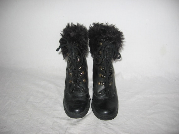 Vintage Fabulous Nine West FletchX5 Black Leather