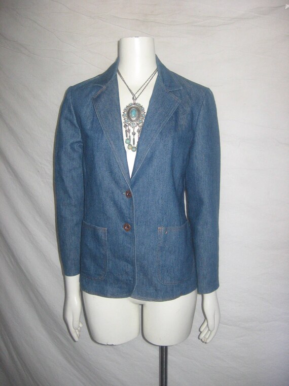 Vintage ILGWU Union Made Notched Collar Buttoned … - image 1