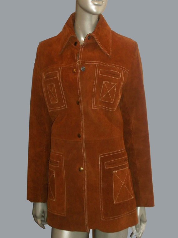 Vintage Leathers By Ambe Tan Brown Contrast Stitc… - image 4