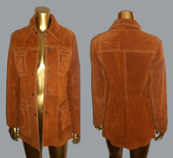 Vintage Leathers By Ambe Tan Brown Contrast Stitc… - image 1
