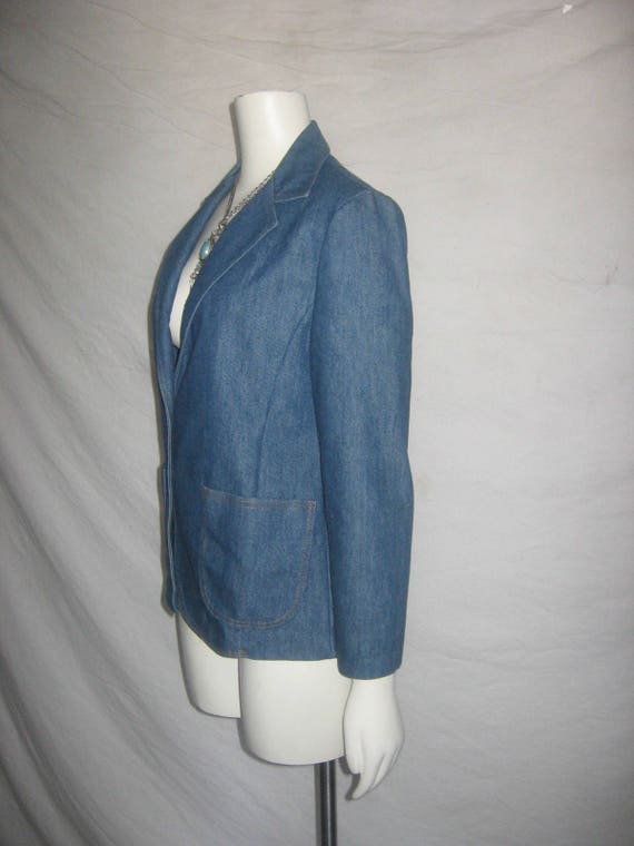 Vintage ILGWU Union Made Notched Collar Buttoned … - image 5