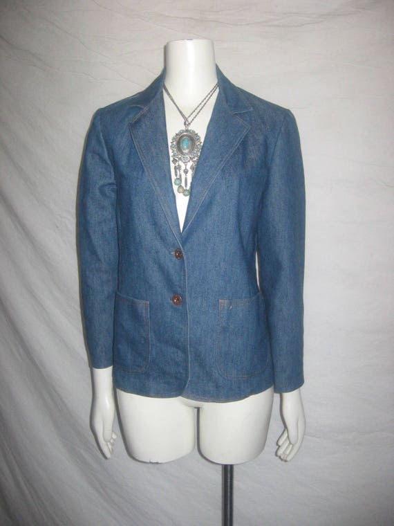 Vintage ILGWU Union Made Notched Collar Buttoned … - image 2
