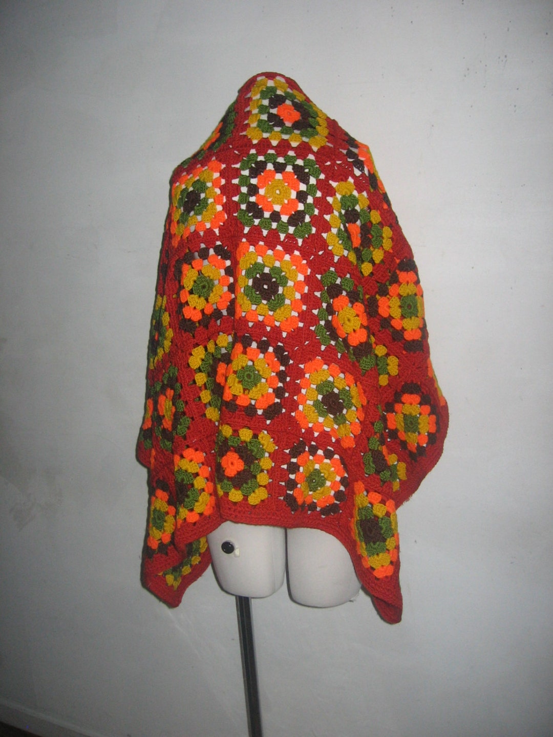 Couverture afghane crochetée à la main - France