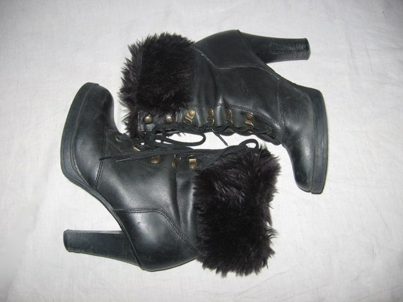 Vintage Fabulous Nine West FletchX5 Black Leather… - image 5