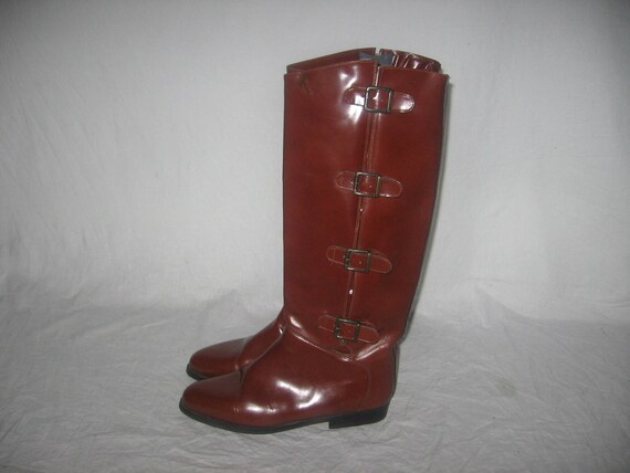 low heel granny boots