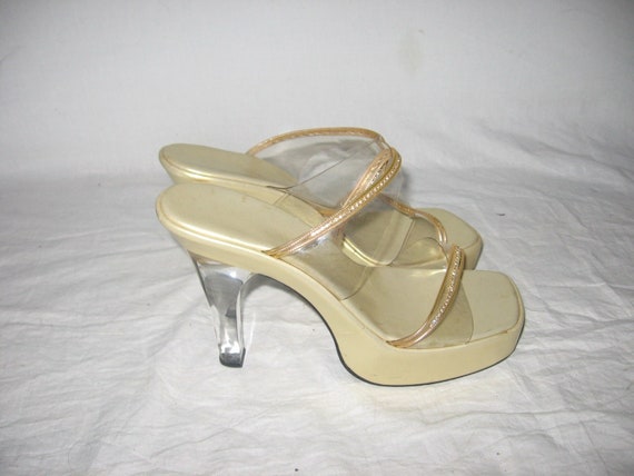 GB Golden-Hour Metallic Strappy Ankle Strap Dress Sandals | Dillard's
