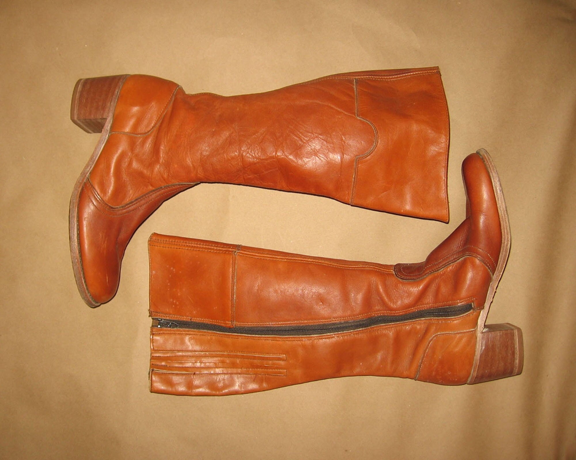 Vintage 70s Stacked Heel Dexter Boots Selected by MARMALADE